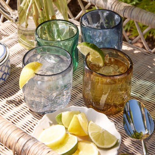 DIMPLE TUMBLERS, SET OF 4