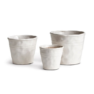 CONSERVATORY ORGANIC TAPERED POTS, SET OF 3