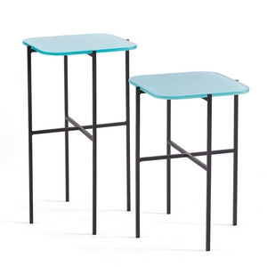 KENZIE SQUARE TABLES, SET OF 2