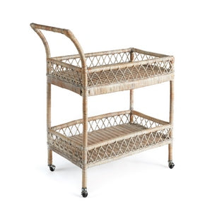 BURMA RATTAN BAR CART