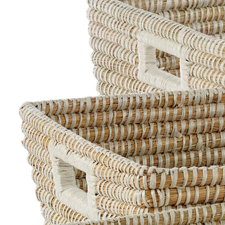 RIVERGRASS RECTANGULAR BASKETS, SET OF 3