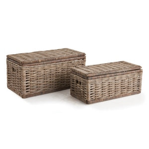 NORMANDY STORAGE TRUNKS, SET OF 2