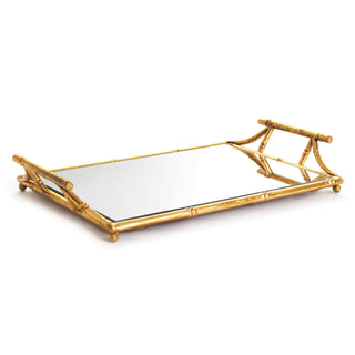 DAPHNE MIRRORED TRAY WITH HANDLES