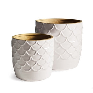 WAVE POTS, SET OF 2