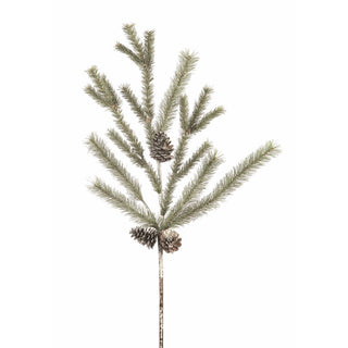 VINTAGE GLITTERED PINE SPRAY 30"